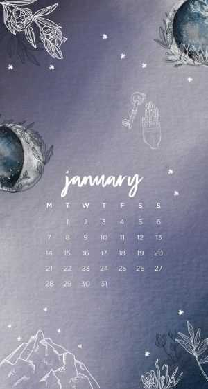 2022 January Calendar Wallpaper - iXpap