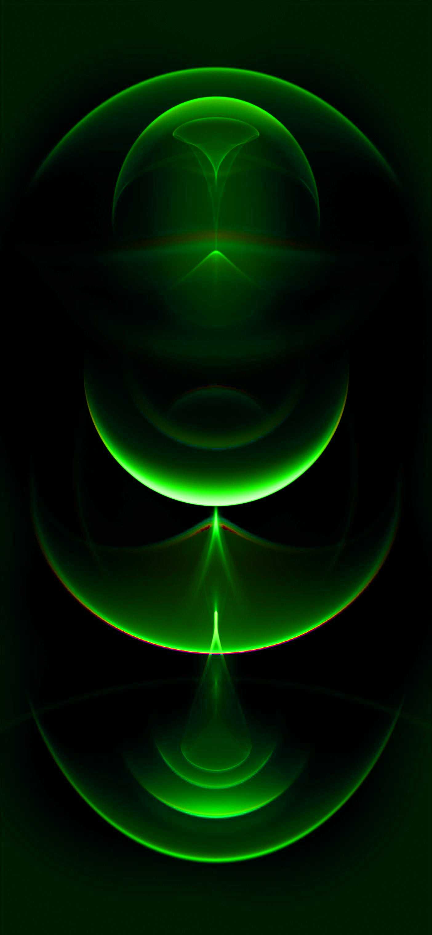 IPhone 12 WallPaper Green - iXpap