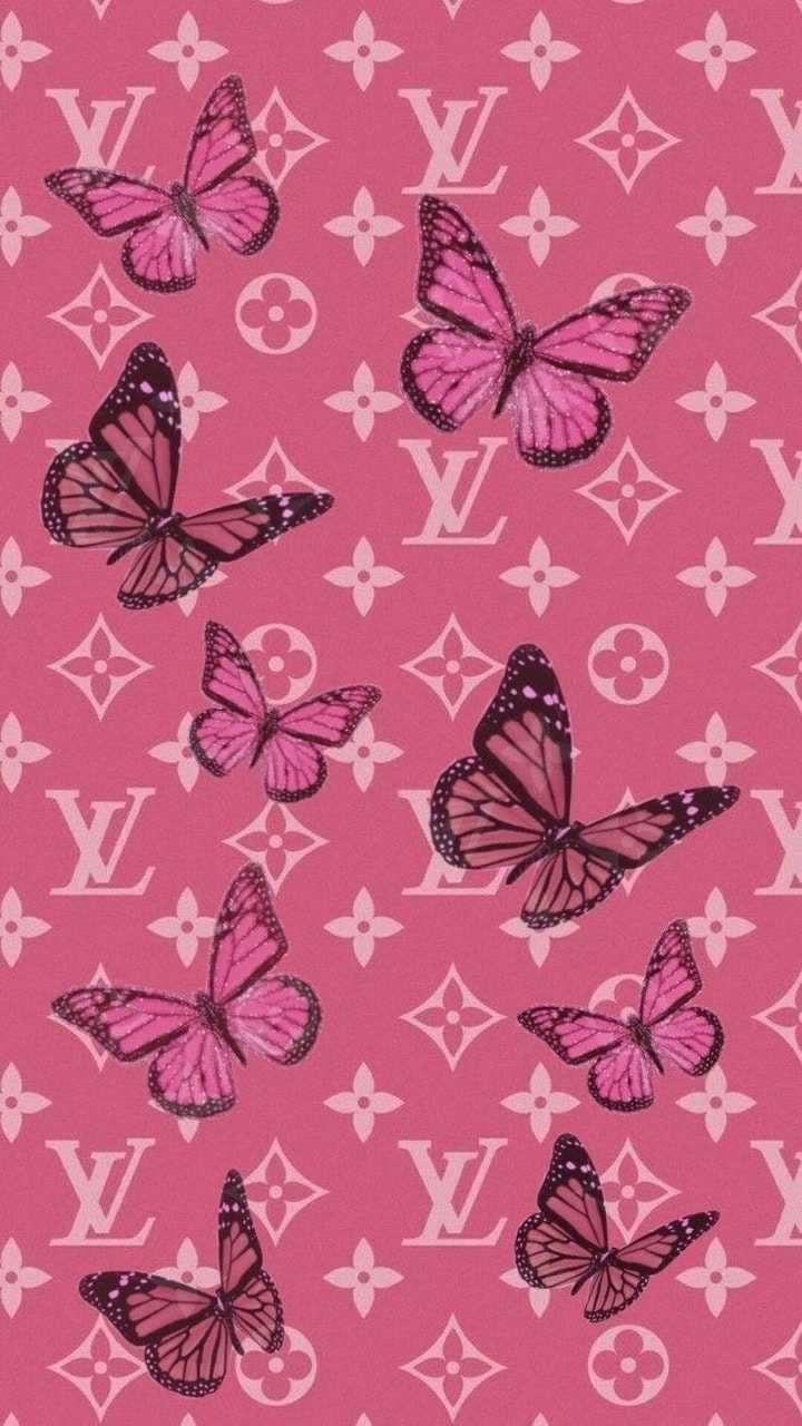 wallpaper louis vuitton purple