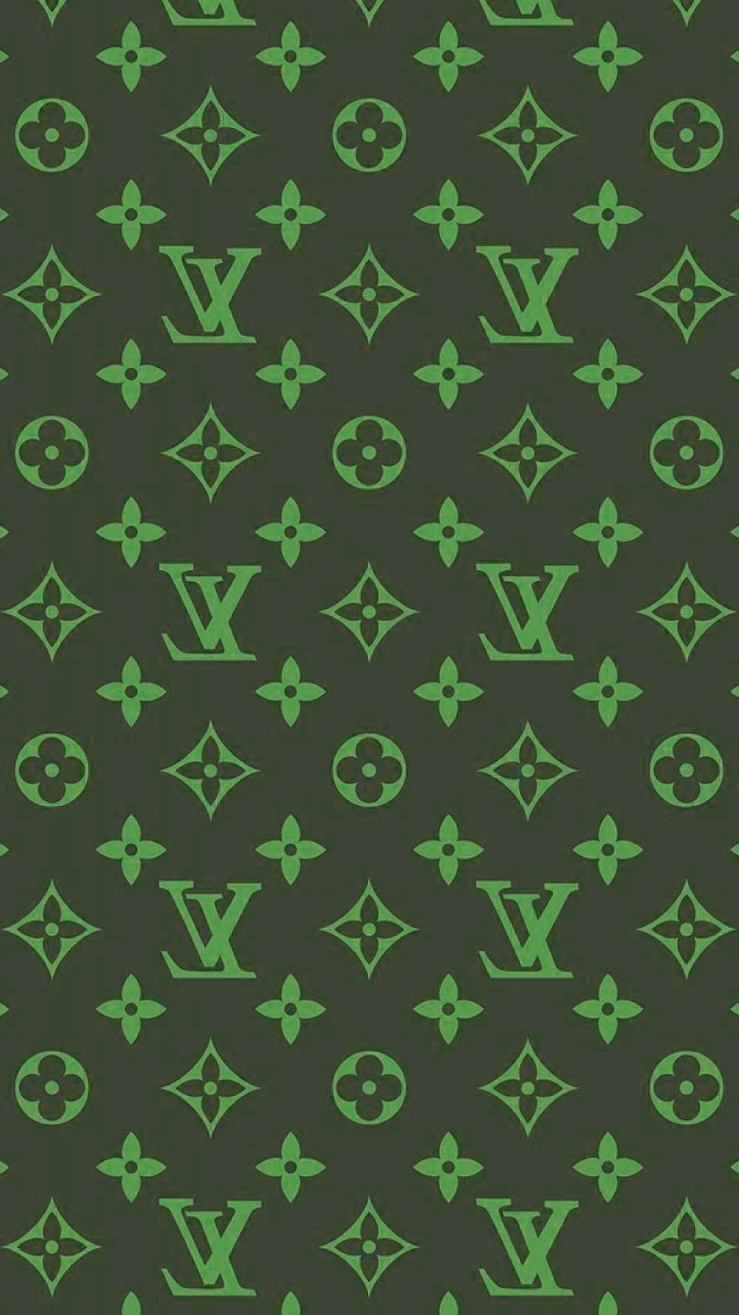 vuitton wallpaper green