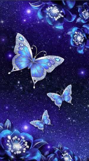 Blue Butterfly Wallpaper