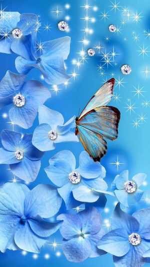 Blue Butterfly Wallpaper