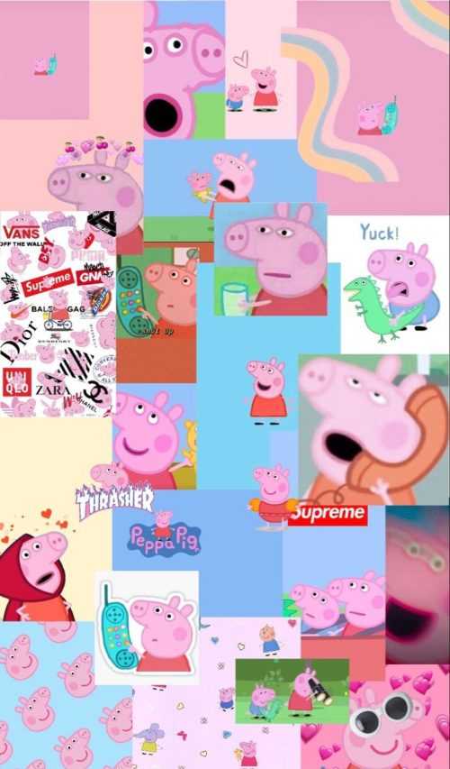 Peppa Rizz Background Peppa Pig Background - iXpap
