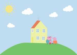 Pepa Pig House Wallpaper