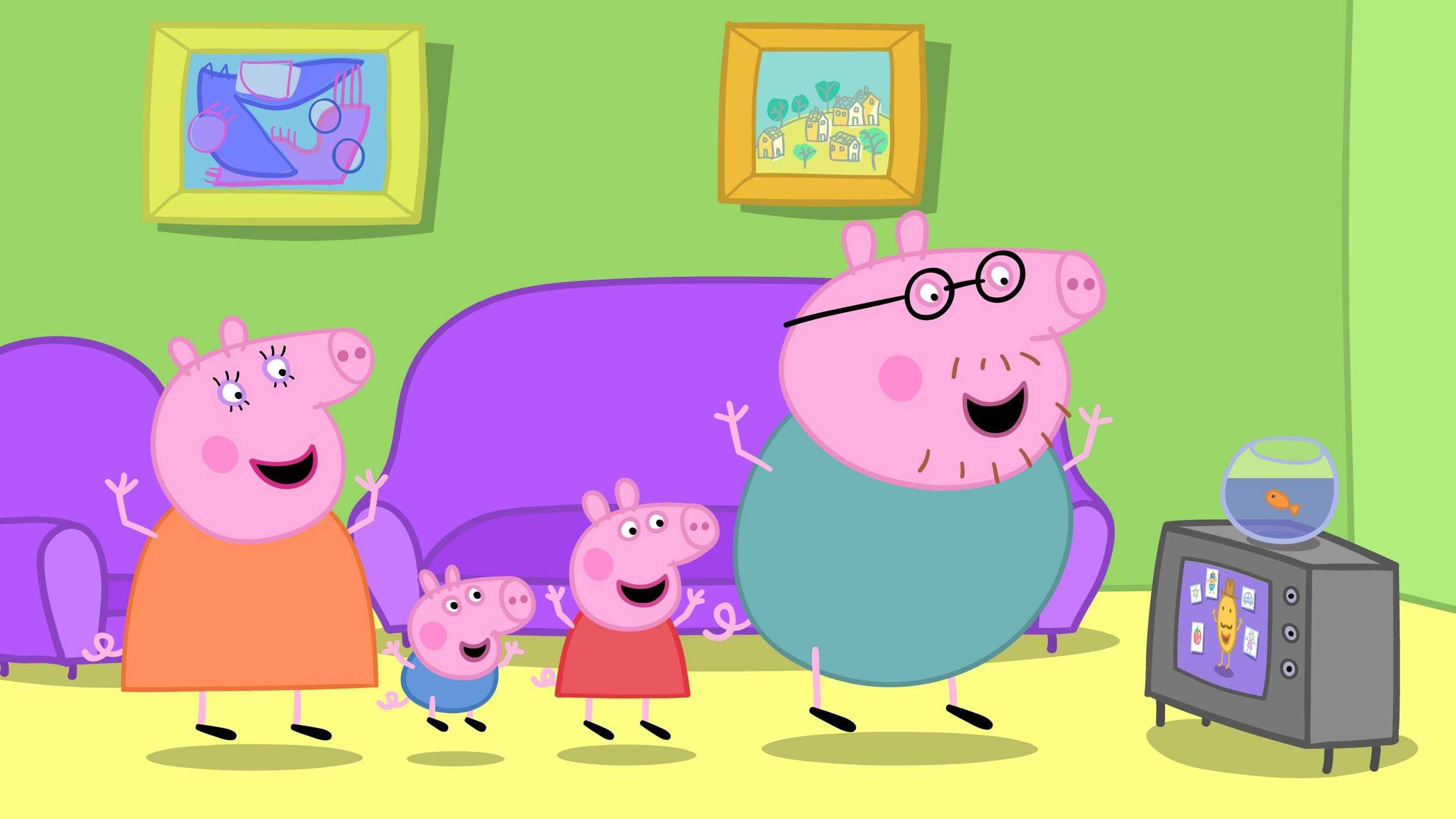 Peppa Pig House Wallpaper - iXpap