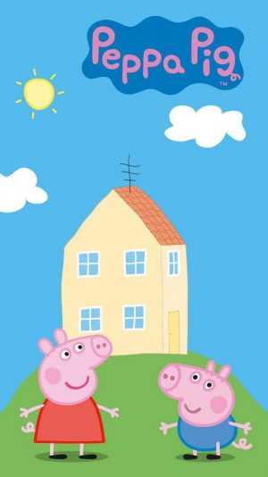 Peppa Pig House Wallpaper