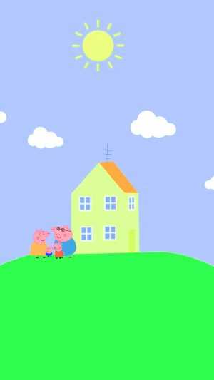 casa de peppa pig wallpaper