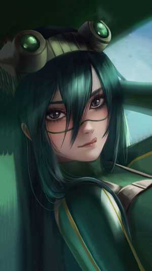 Tsuyu Asui Phone Wallpaper