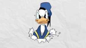 Angry Donald Duck Wallpaper