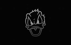 Black Donald Duck Wallpaper