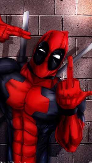 Deadpool Middle Finger Wallpaper