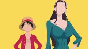 Luffy and Nico Robin Wallpaper