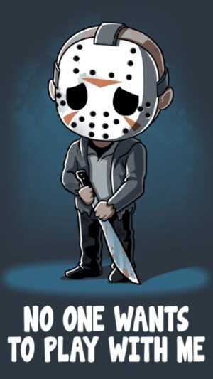 Minimalist Jason Voorhees Wallpaper