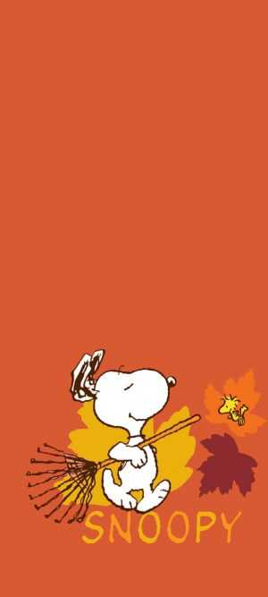 Snoopy Autumn Wallpaper