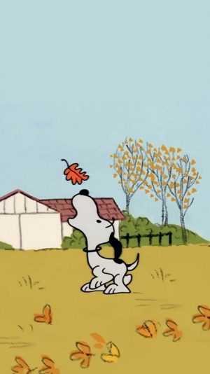 Snoopy Fall Wallpaper