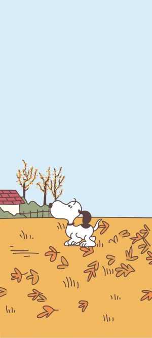 Snoopy Fall Wallpaper