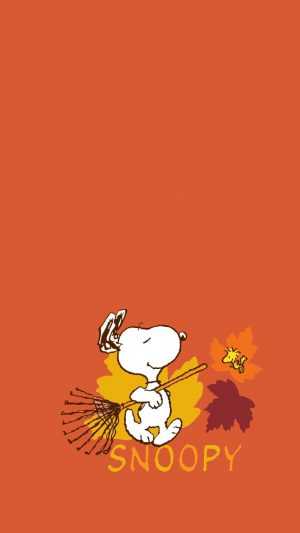 Snoopy Fall Wallpaper