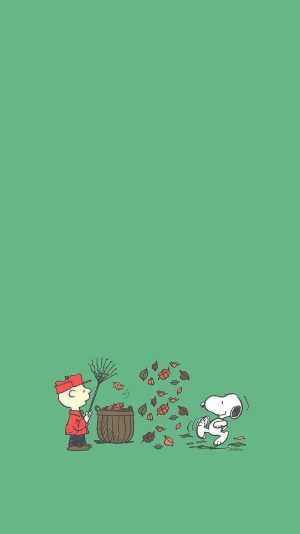 Snoopy Fall Wallpaper