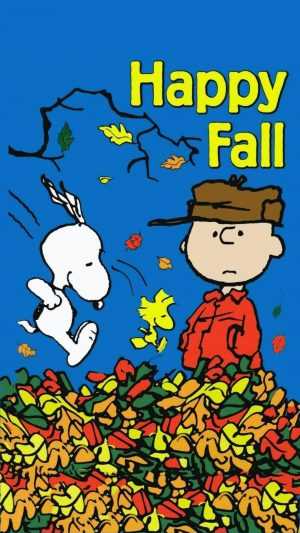 Snoopy Fall Wallpaper