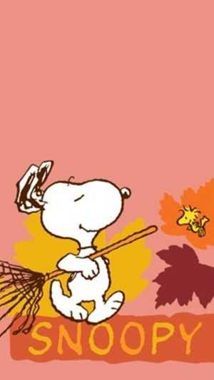 Snoopy Fall Wallpaper