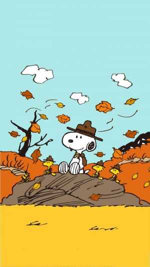 Snoopy Fall Wallpaper