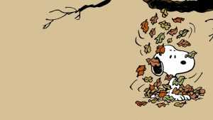 Snoopy Fall Wallpaper Desktop