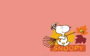 Snoopy Fall Wallpaper Desktop