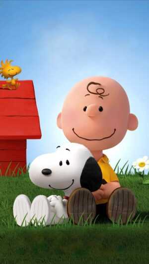 Snoopy and Charlie Brown Wallpaper