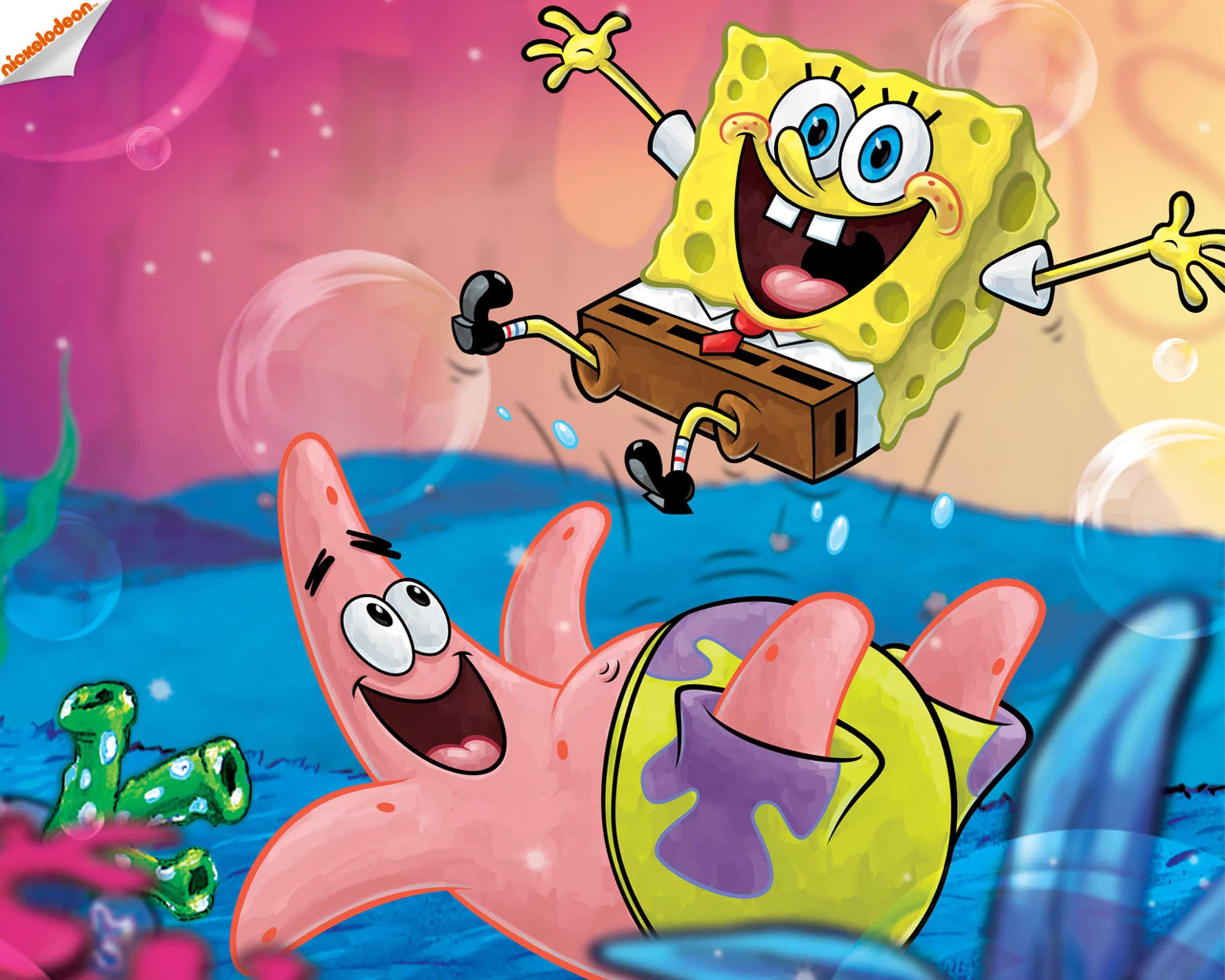 Spongebob and Patrick Wallpaper. 