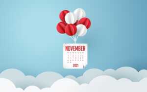 2021 November Calendar Wallpaper