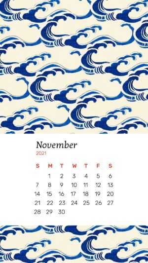 2021 November Calendar Wallpaper