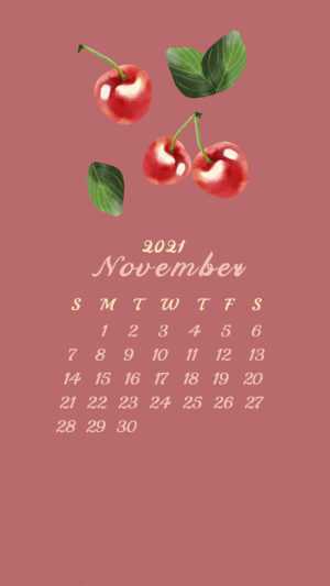2021 November Calendar Wallpaper