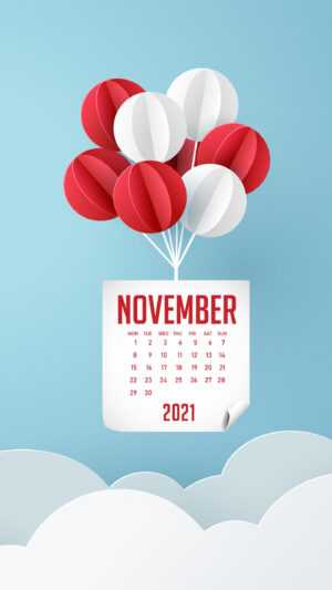 2021 November Calendar Wallpaper