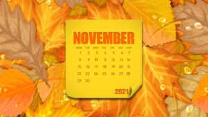 November 2021 Calendar Wallpaper