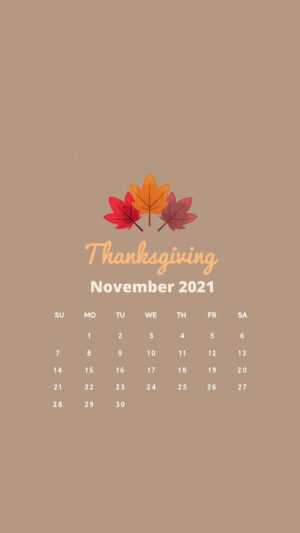 November 2021 Calendar Wallpaper