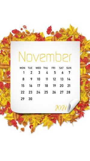 November 2021 Calendar Wallpaper