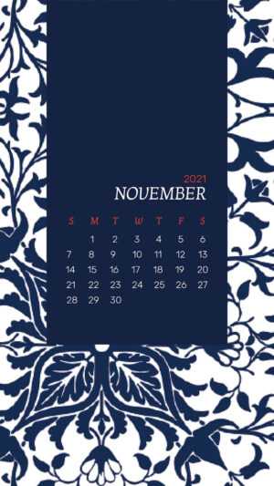 November Calendar 2021 Wallpaper