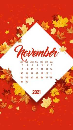 November Calendar 2021 Wallpaper