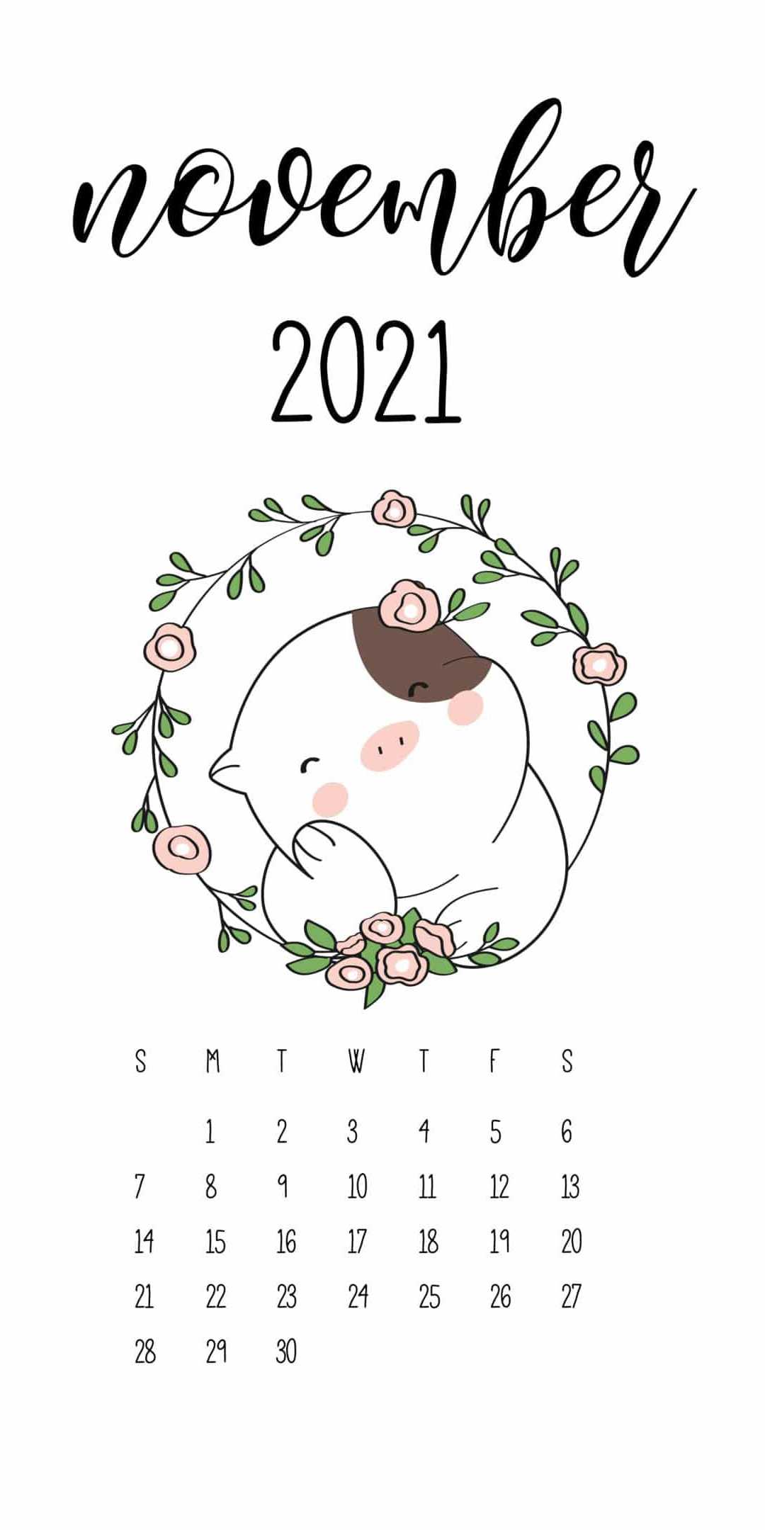 November Calendar 2021 Wallpaper IXpap