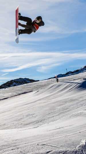 Snowboarding iPhone Wallpaper