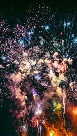 iPhone Fireworks Wallpaper