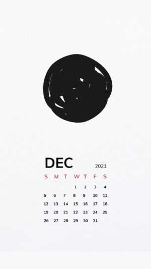 2021 December Calendar Wallpaper