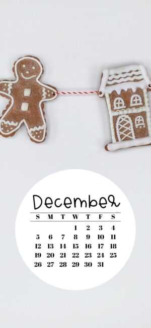 2021 December Calendar Wallpaper