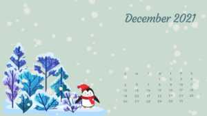 2021 December Calendar Wallpaper