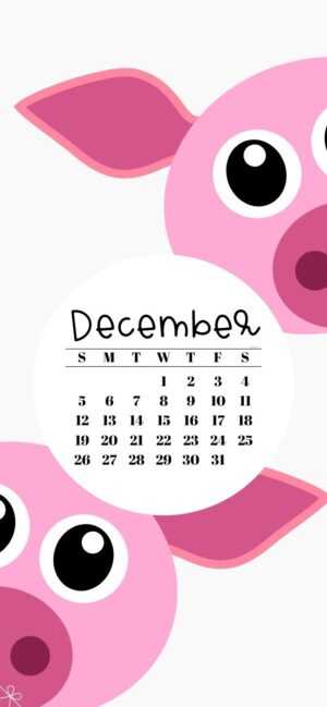 2021 December Calendar Wallpaper