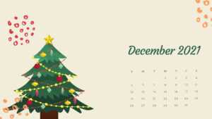 2021 December Calendar Wallpaper