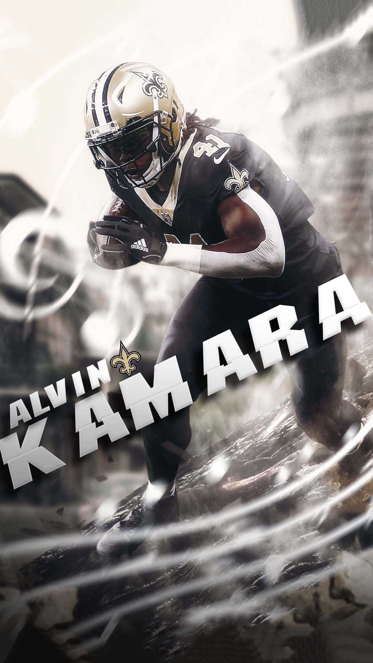 iPhone Alvin Kamara Wallpaper - iXpap in 2023  Alvin kamara, Atlanta  falcons football, New orleans saints
