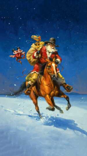 Cowboy Christmas Wallpaper