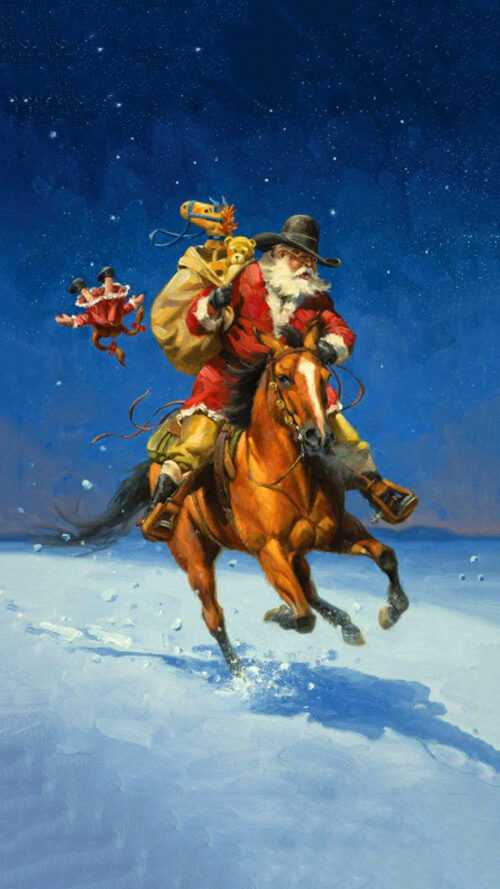 Cowboy Christmas Wallpaper - iXpap