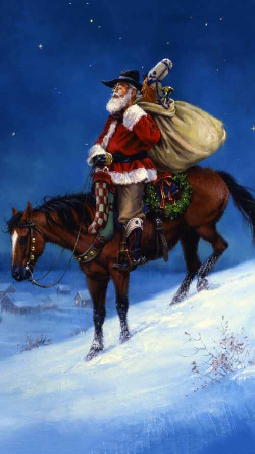 Cowboy Christmas Wallpaper - iXpap